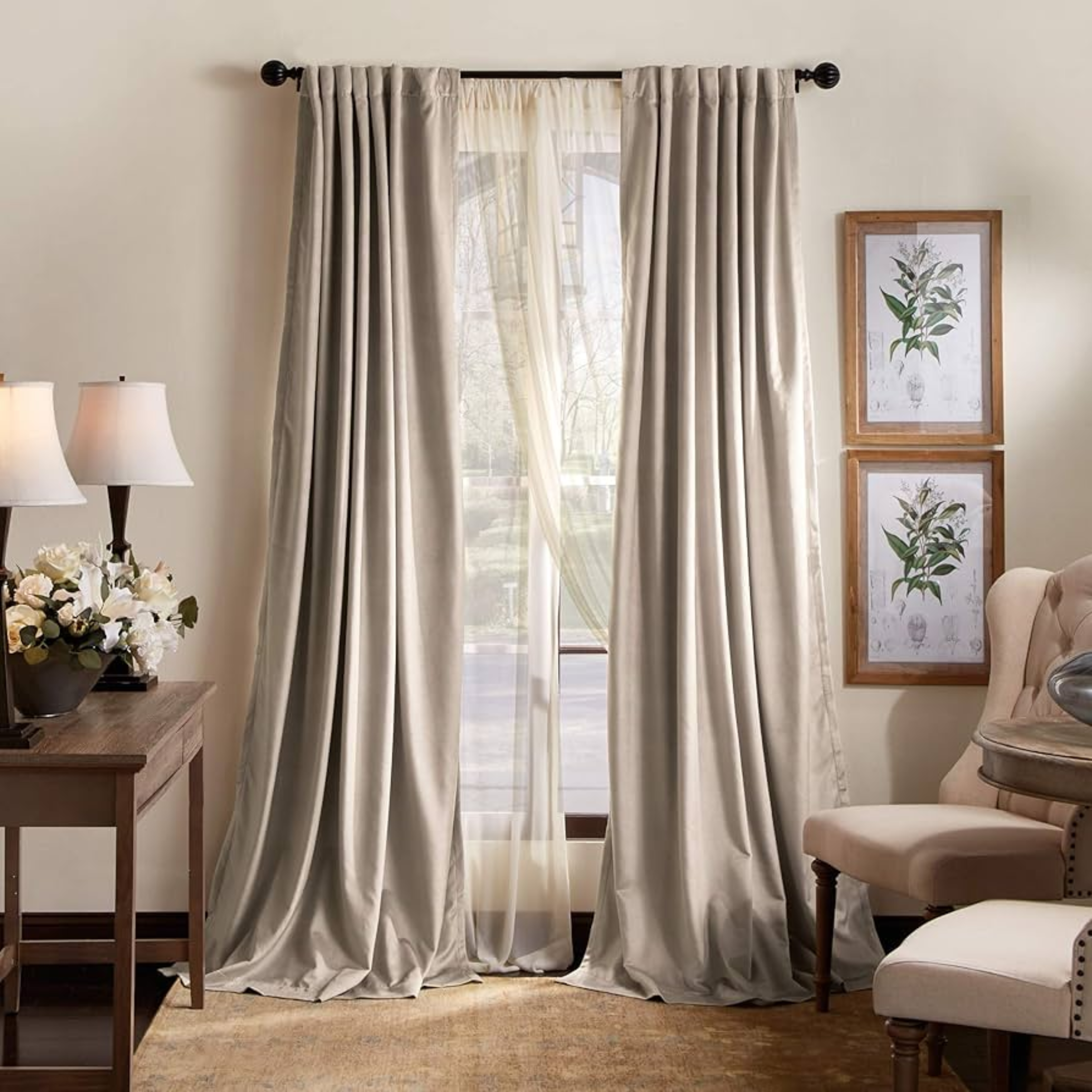 Velvet Curtain Panel